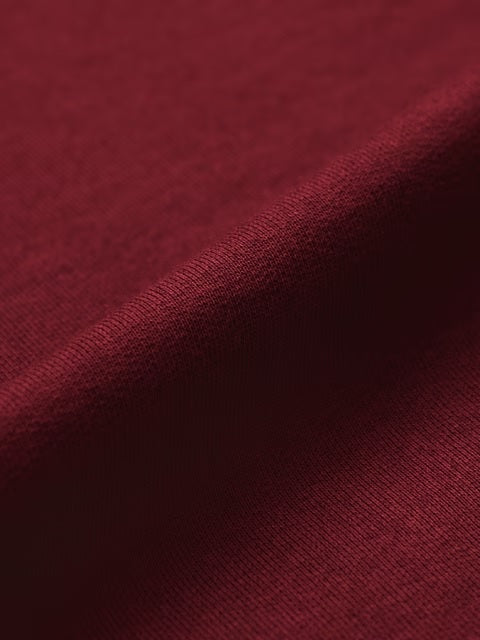 Solids Deep Red Oversized T-Shirts
