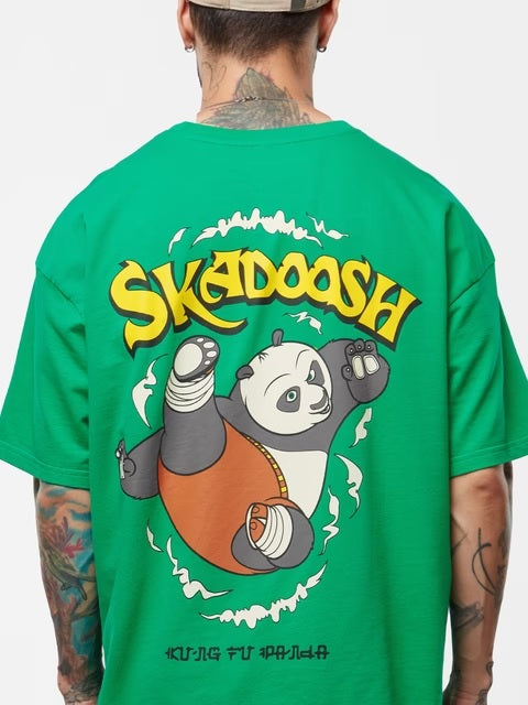 Kung Fu Panda Skadoosh Oversized T-Shirts
