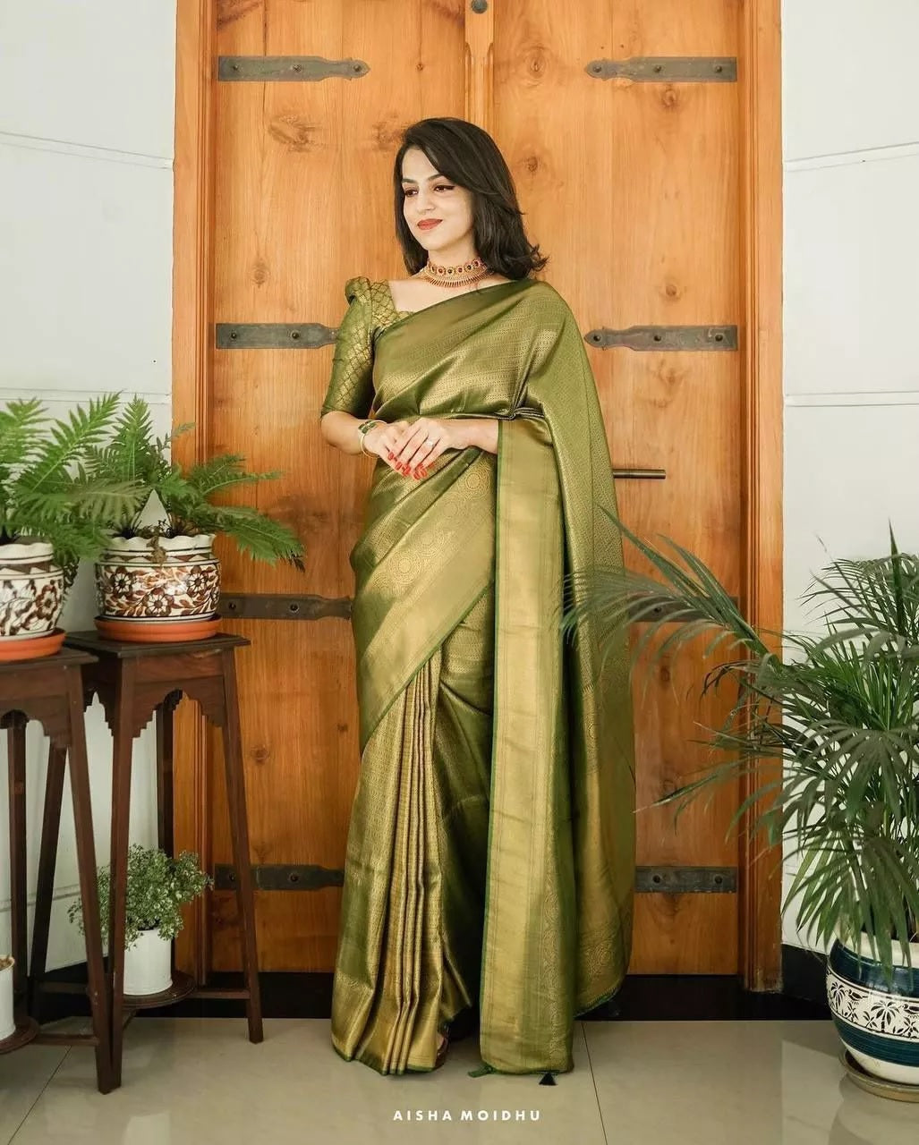 PartyWear Fancy Saree, Ethnic Function Style Sari & Blouse