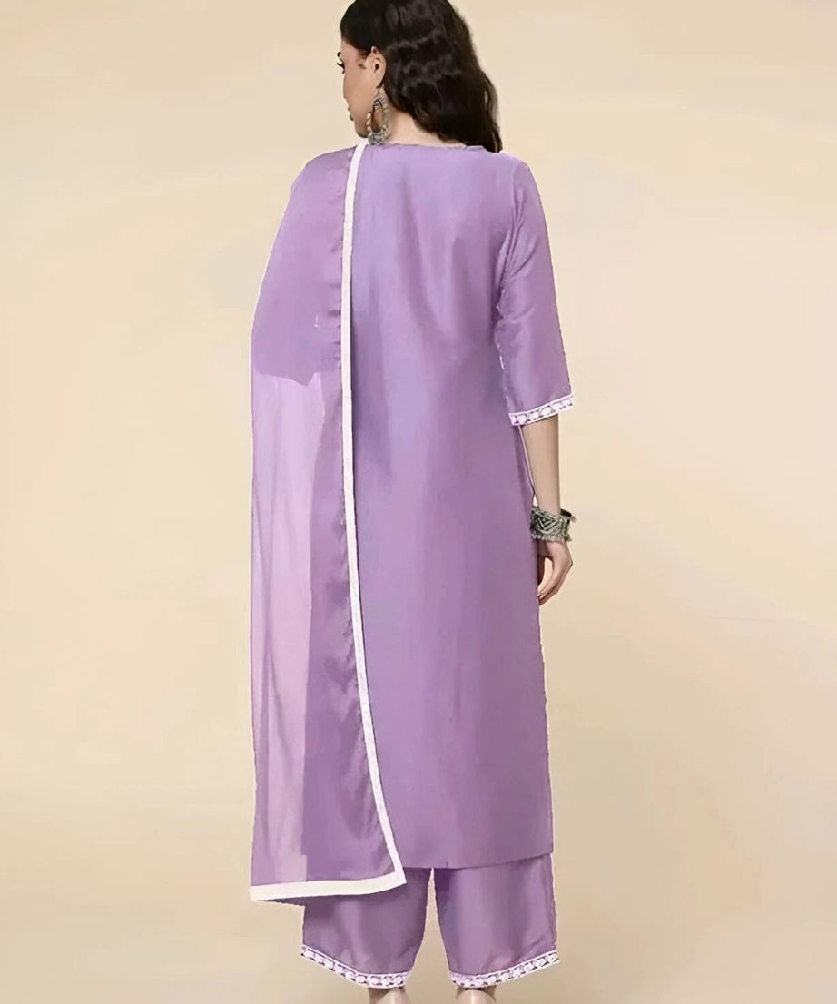 Function Wear Designer Full Stitched Cotton Kurti Bottom Dupatta