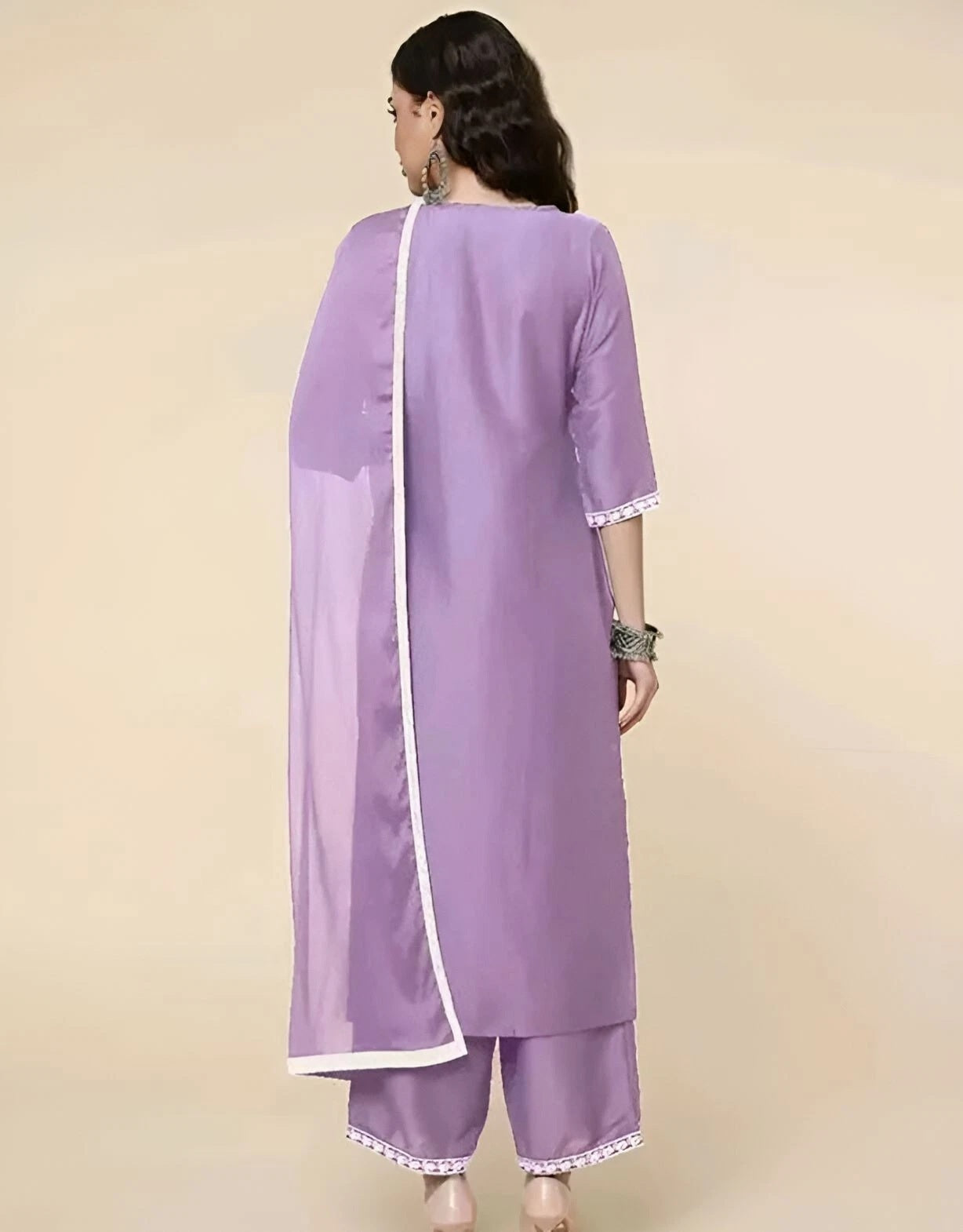 Function Wear Designer Full Stitched Cotton Kurti Bottom Dupatta