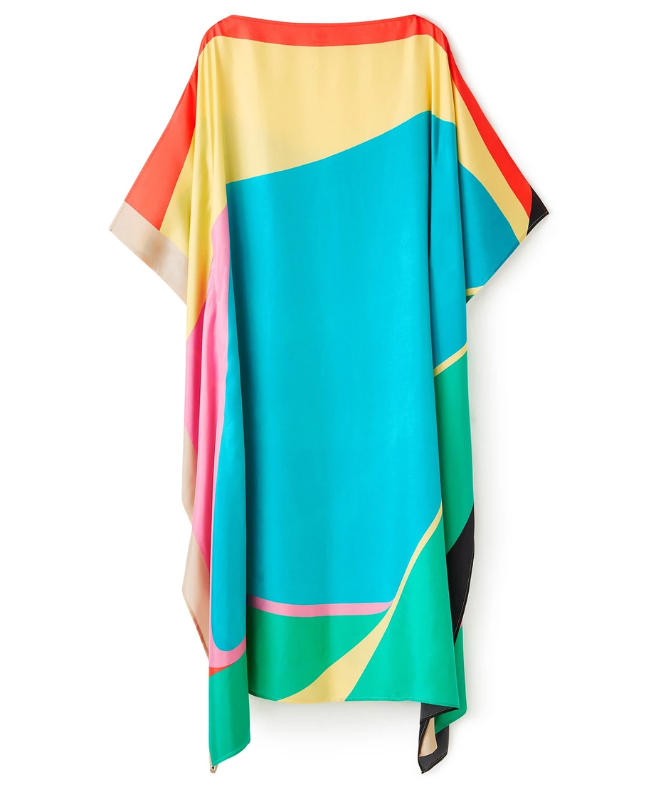 Soft Silk Crepe Kaftan, Party Wear Women's Caftan