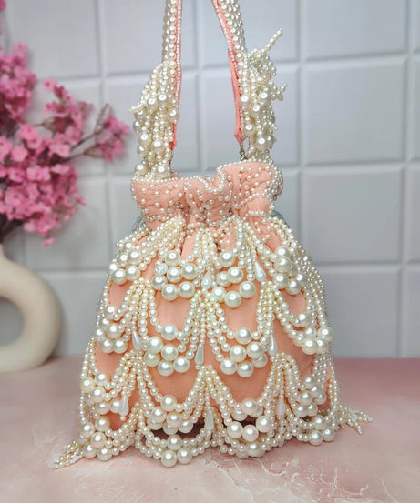 Handcraft Pearl Potli Bag
