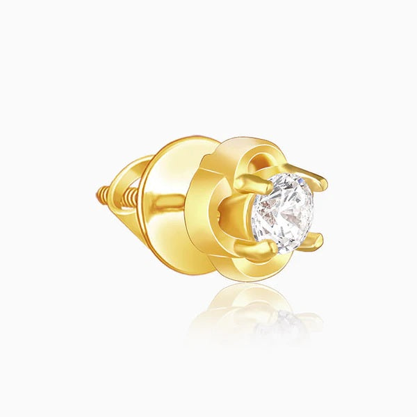 Golden Mini Floral Earrings