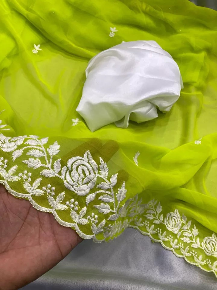 Classic New Traditional Soft Georgette Saree,Wedding Exclusive Sari