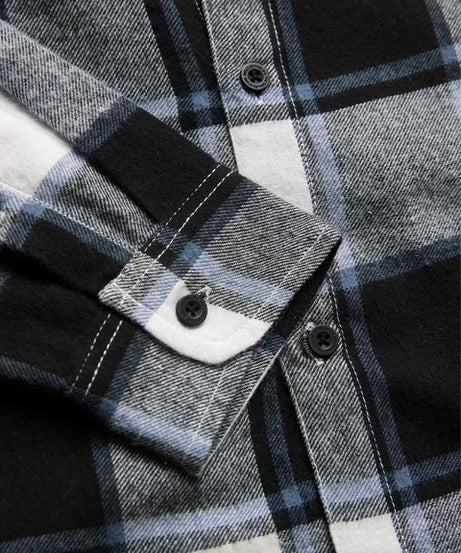 Plaids Black, White Men Relaxed Shirts