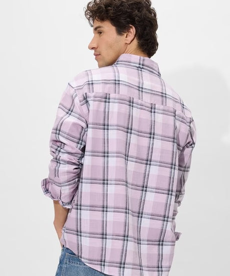 Plaid Rosy Grid Shirts