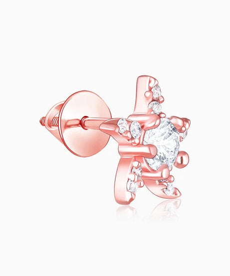 Rose Gold Starfish Earrings