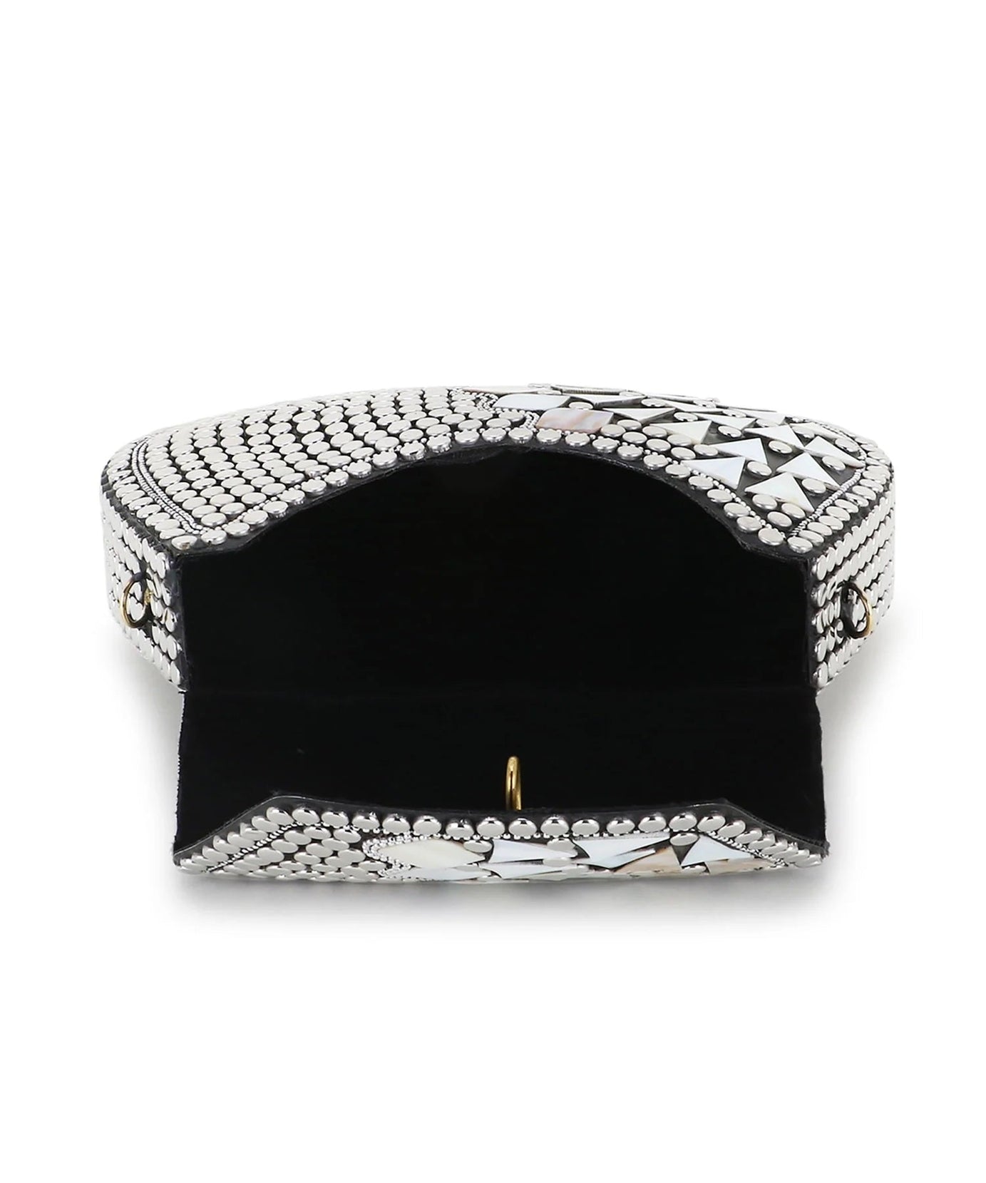 Mosaic Metal Embellished Clutch