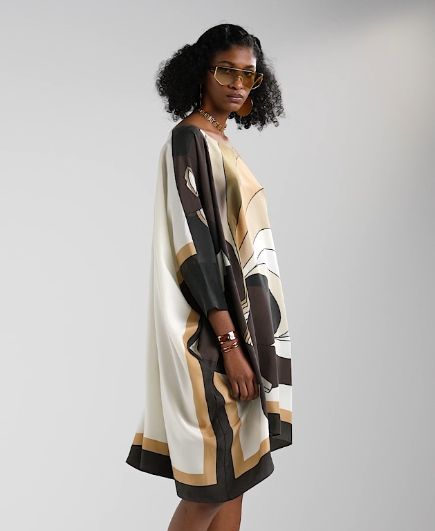 Luxury Soft Crepe Silk Kaftan, Lightweight and Breathable Caftan For Women's