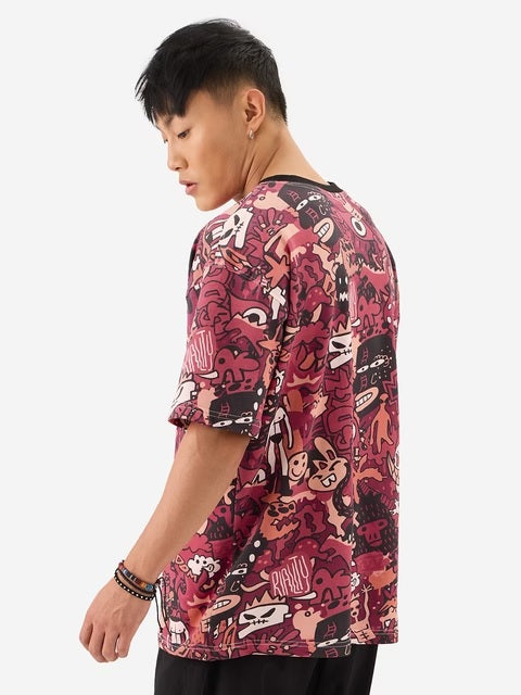 Scribbles Oversized T-Shirts