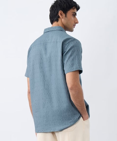 Arctic Ice Men Textured Shirts