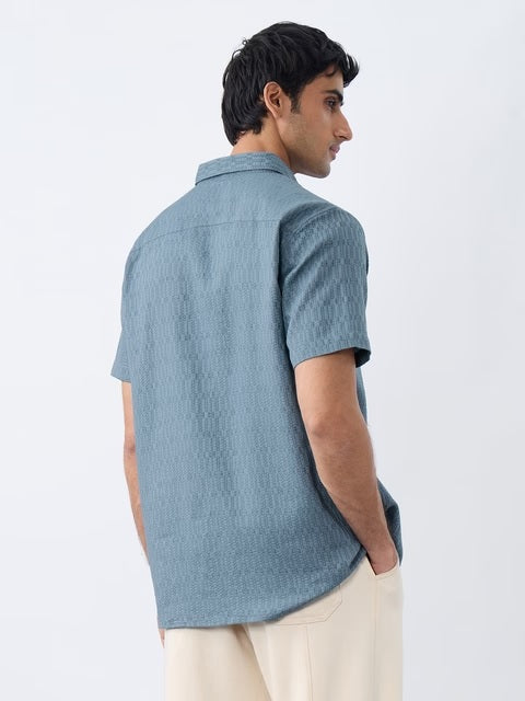 Arctic Ice Men Textured Shirts