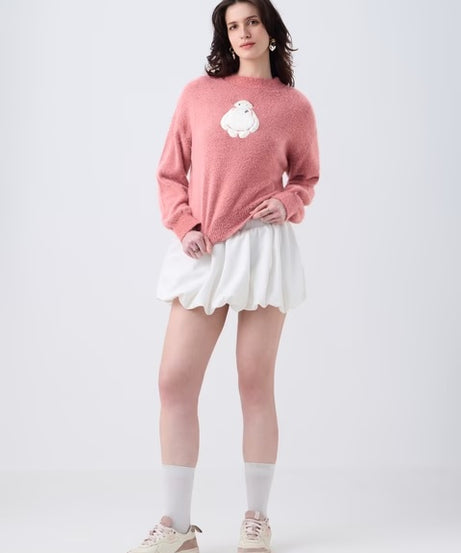 Disne Fuzzy Baymax Women Oversized Sweaters