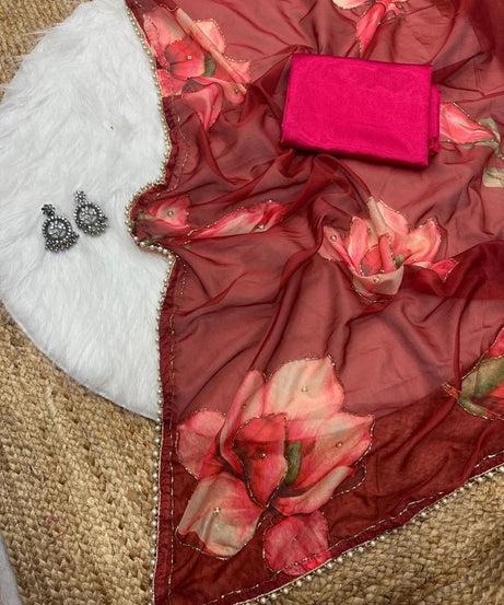 Soft Tebi Silk Beautiful Designer Saree With Blouse 11-GP