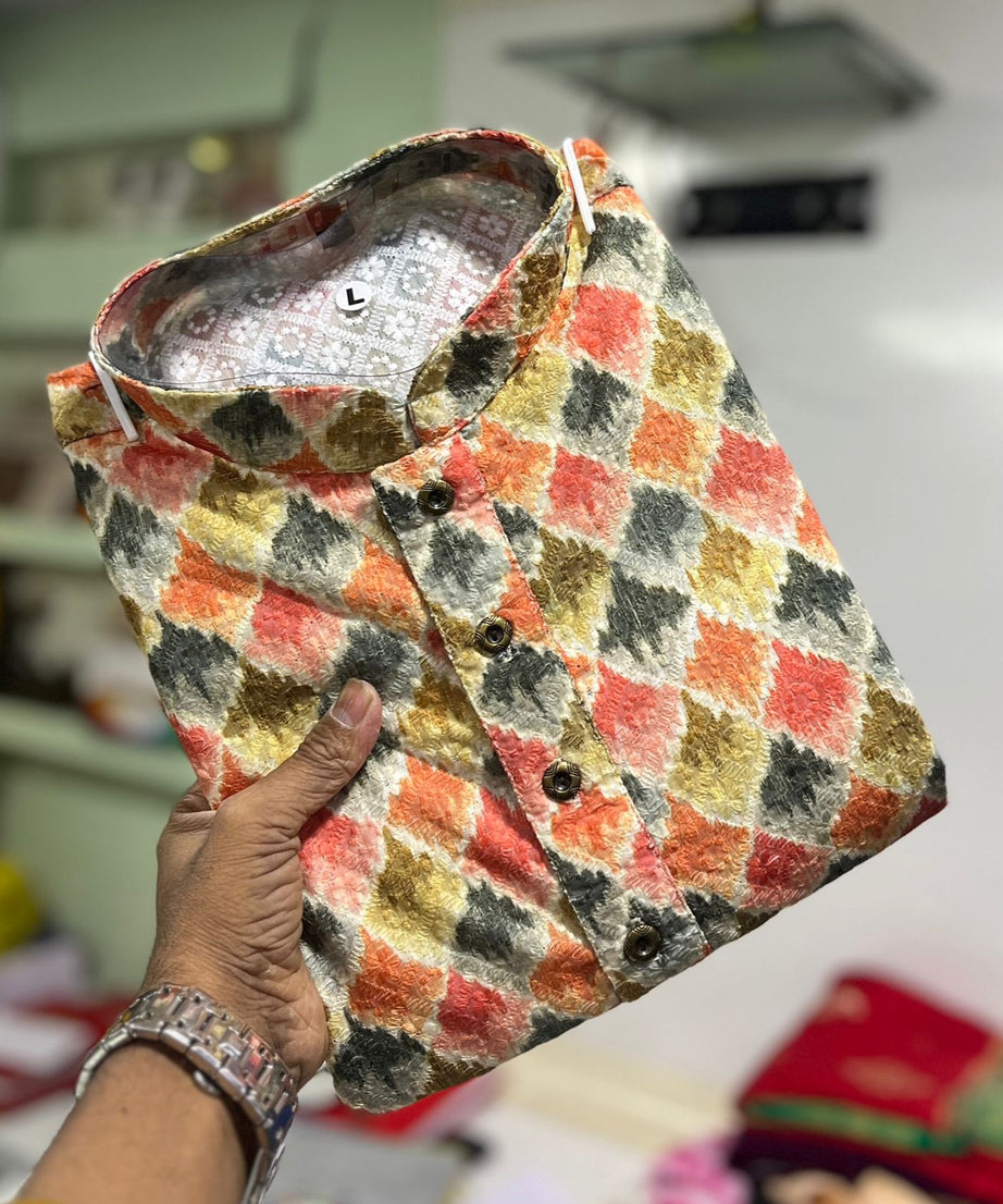 Soft Cotton Kurta Pajama Set For Men's