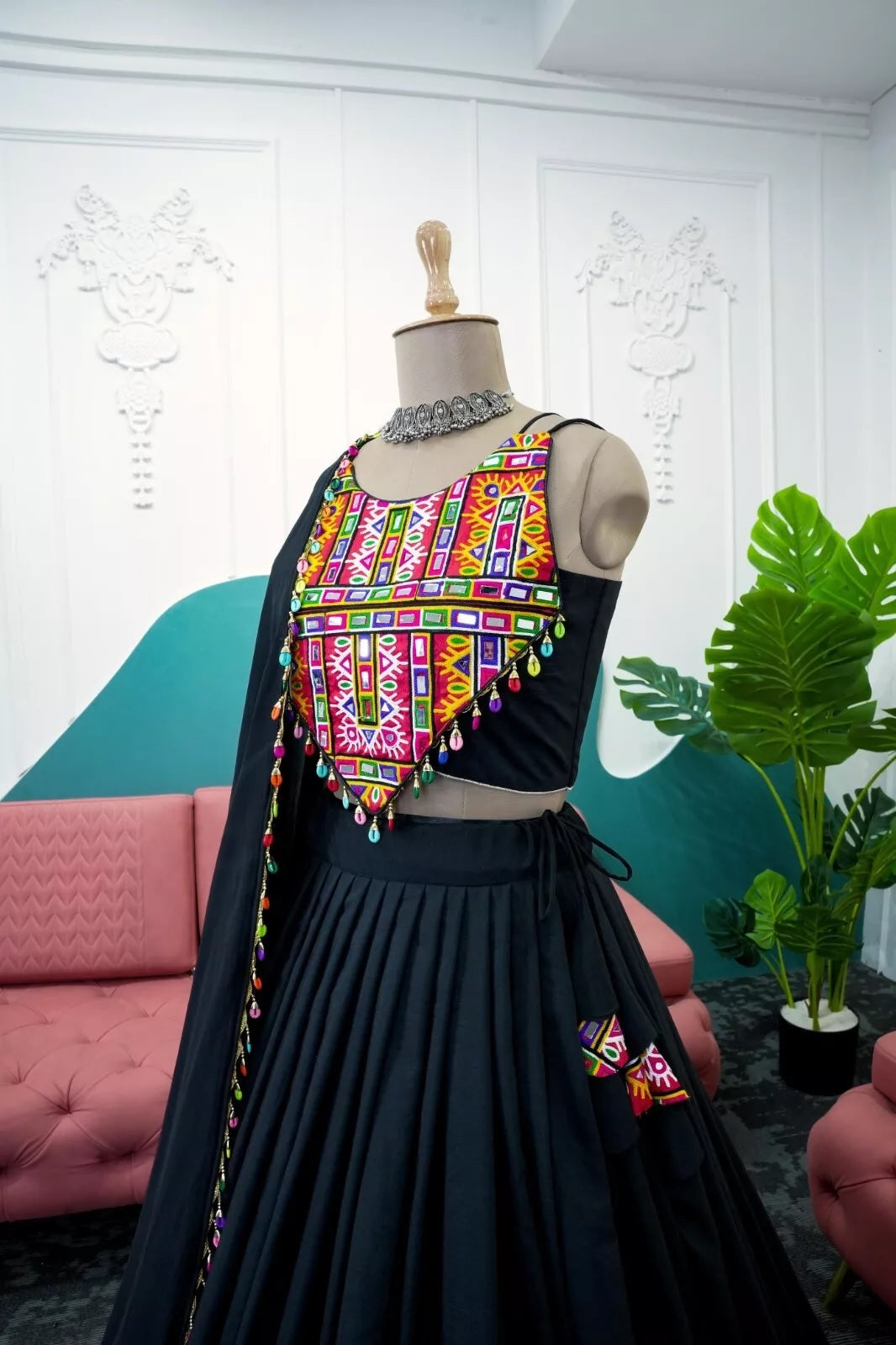 Georgette Rayon Lehenga Blouse & Dupatta