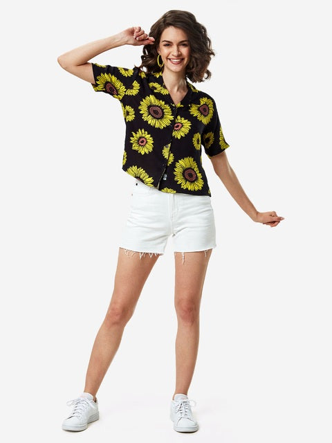Sunflower Pattern Women Holiday Shirts