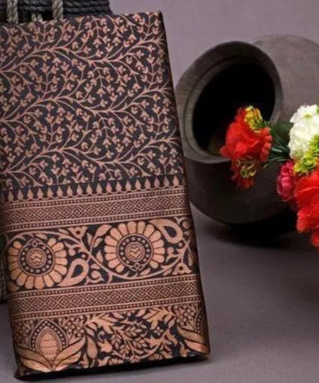 Banarasi Soft Silk,Fancy Beautiful Sari With Blouse