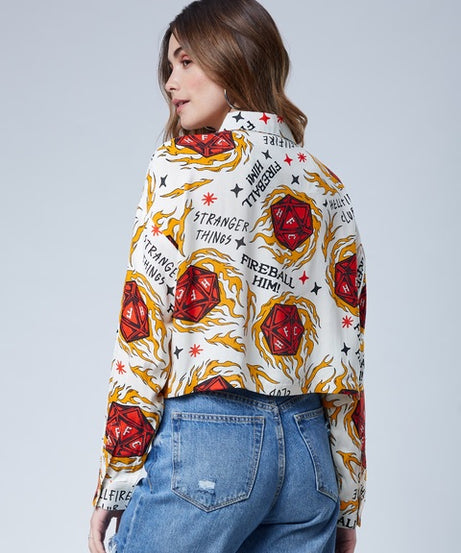 Stranger Fireball Women Boxy Fit Shirts