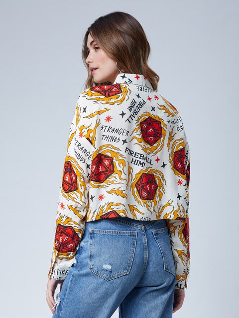 Stranger Fireball Women Boxy Fit Shirts