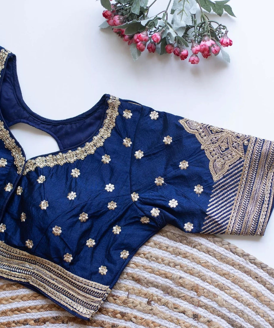 Women's Caterpillar Silk Full Stitched Blouse