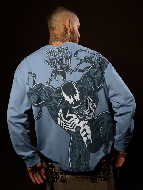 Venom Slurp Oversized Full Sleeve T-Shirts