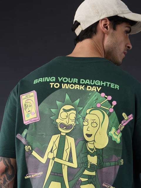 Rick & Morty Wait Longer Oversized T-Shirts