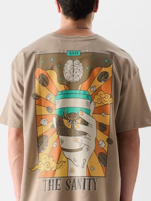 Sanity In A Cup Oversized T-Shirts