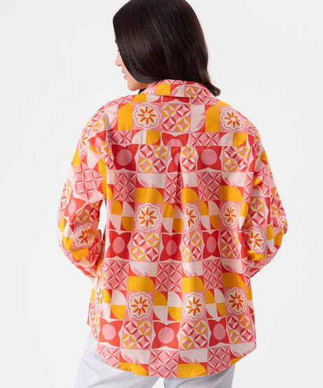 Abstract Petals Women Boyfriend Shirts