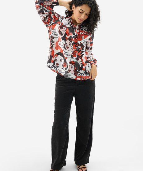 Satin Shirt Snow White Women Shirts