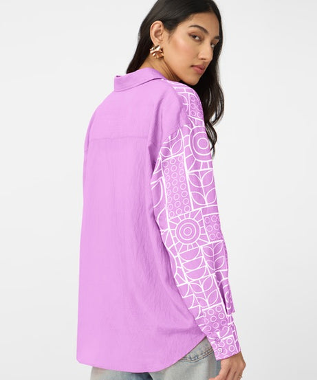 Textured Twilight Women Boyfriend Shirts