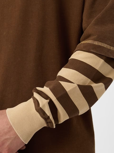 Doctor Sleeve  Mocha Oversized Full Sleeve T-Shirts