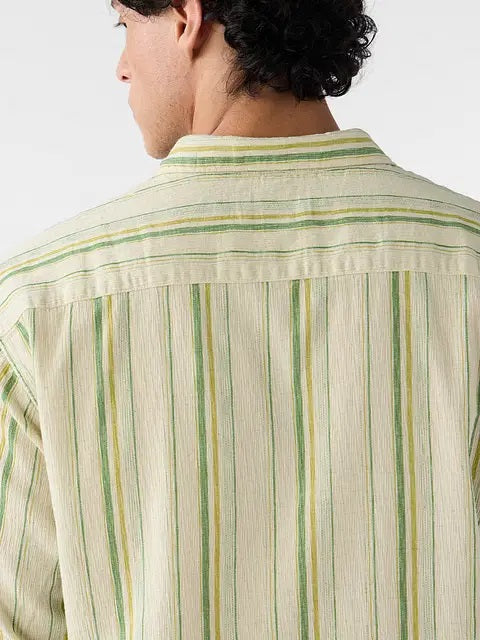 Cotton Linen Stripes Meadow Shirts