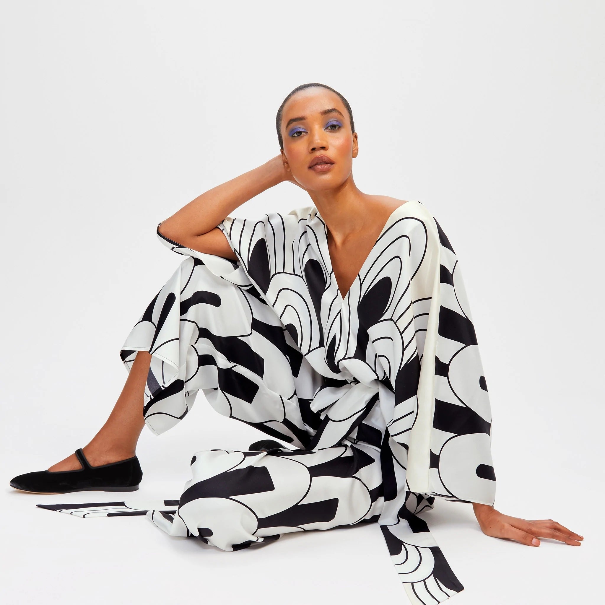 Women's Printed Soft Satin Silk Co-ord Set