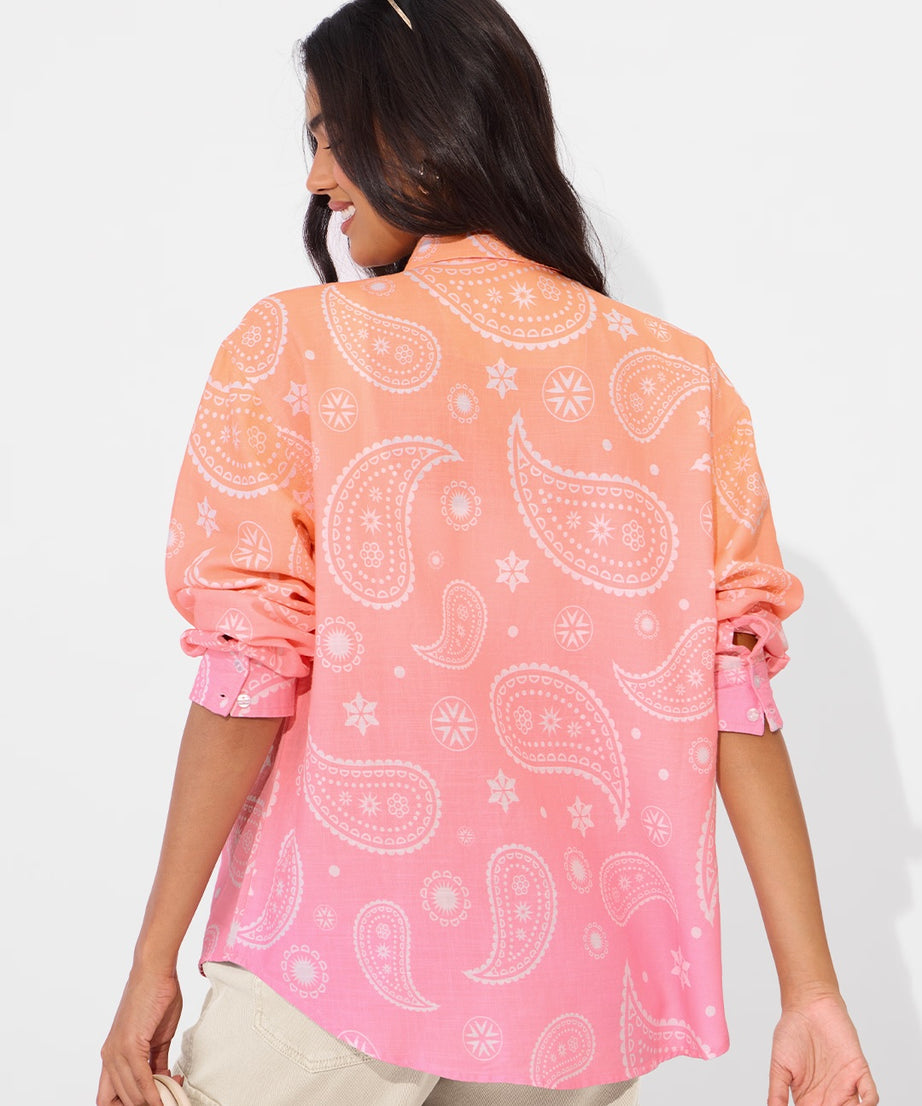 TSS Originals  Mellow Paisley Women Boyfriend Shirts