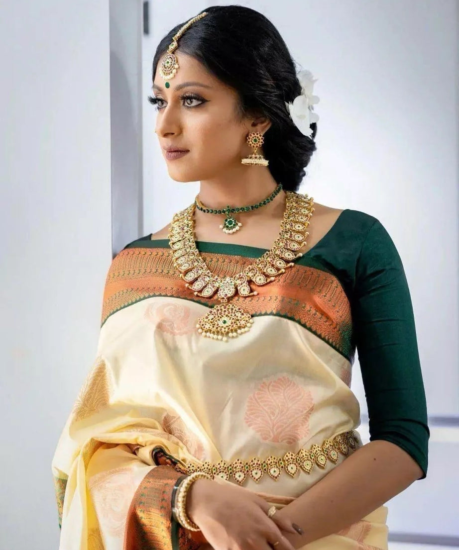 Classic Banarasi Soft Silk Saree, Fancy Wedding Sari & Blouse