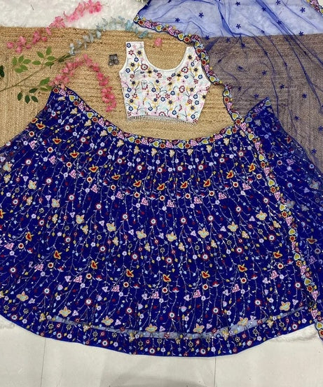 Net  Function Bollywood Lehenga Blouse & Dupatta