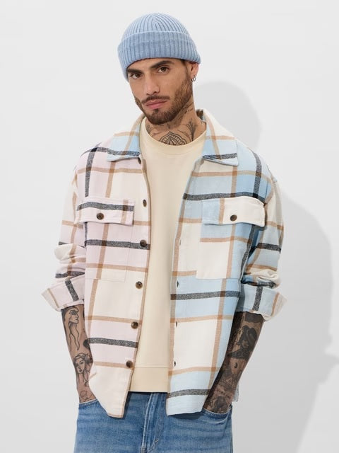 Blushing Skies Men Flannel Shackets