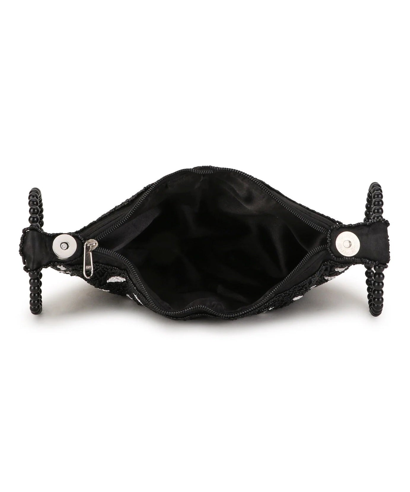 Dangle Abstract Embellished Faux Silk Potli Bag