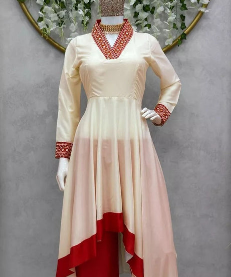 Indian Bollywood Ethnic Silk Suit Dhoti & 2 Piece Set