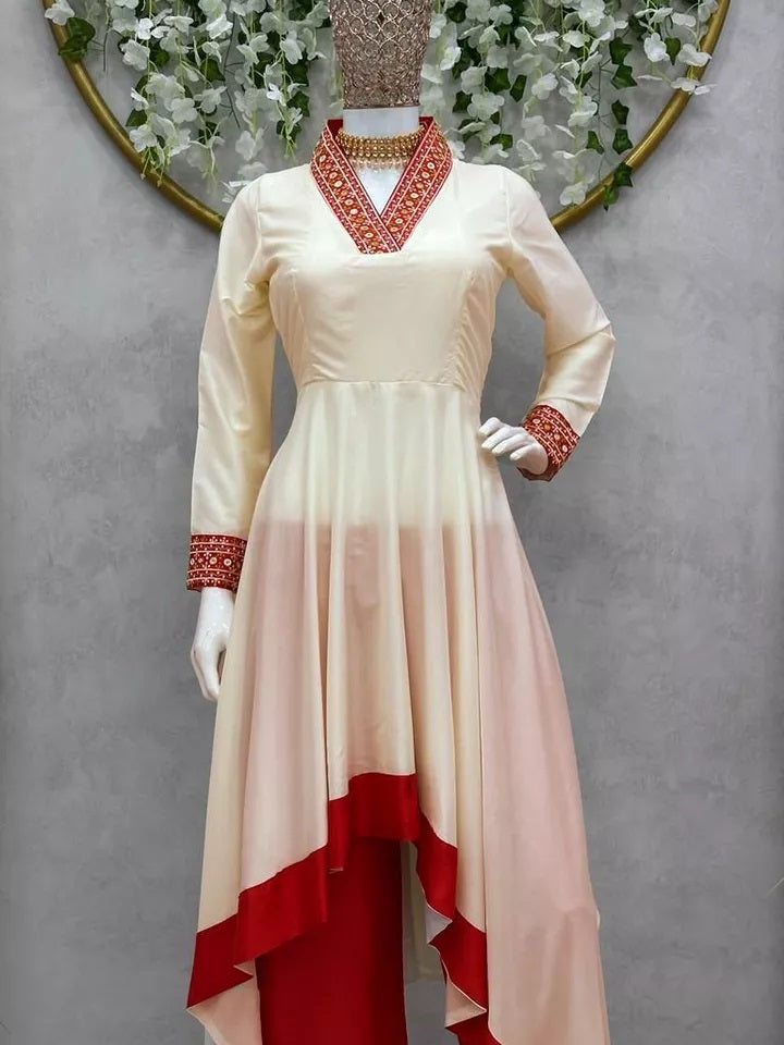 Indian Bollywood Ethnic Silk Suit Dhoti & 2 Piece Set