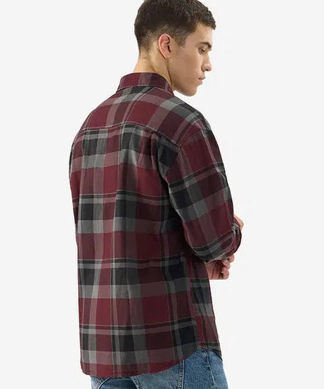 Men's Relaxed Fit Plaid Shirt