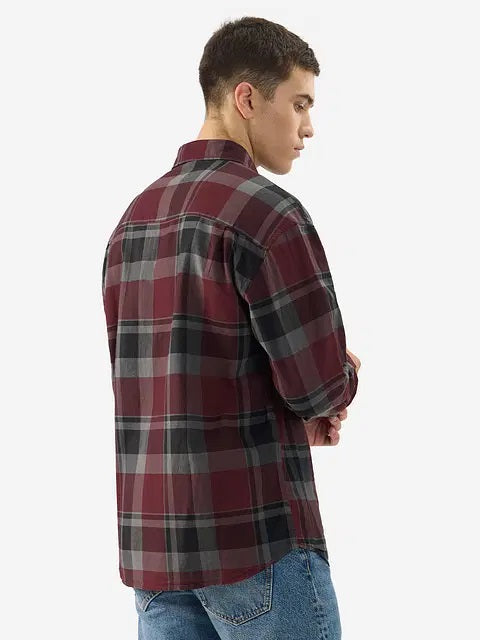 Men's Relaxed Fit Plaid Shirt