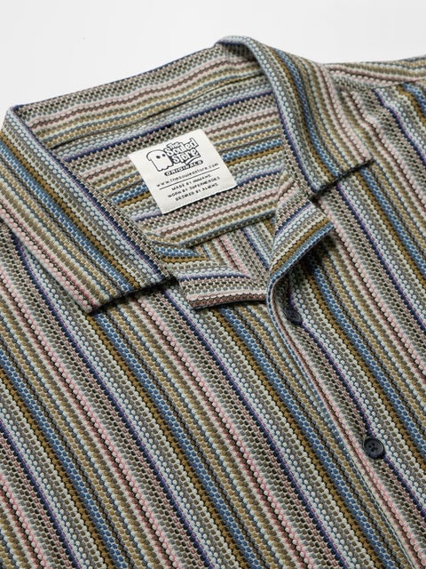Stripes Neon Palette Men Textured Shirts