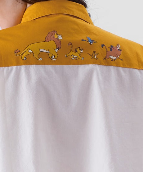 The Lion King Women Oversized Cropped Shirts