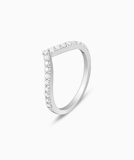 Silver Solid Shine Vanki Ring