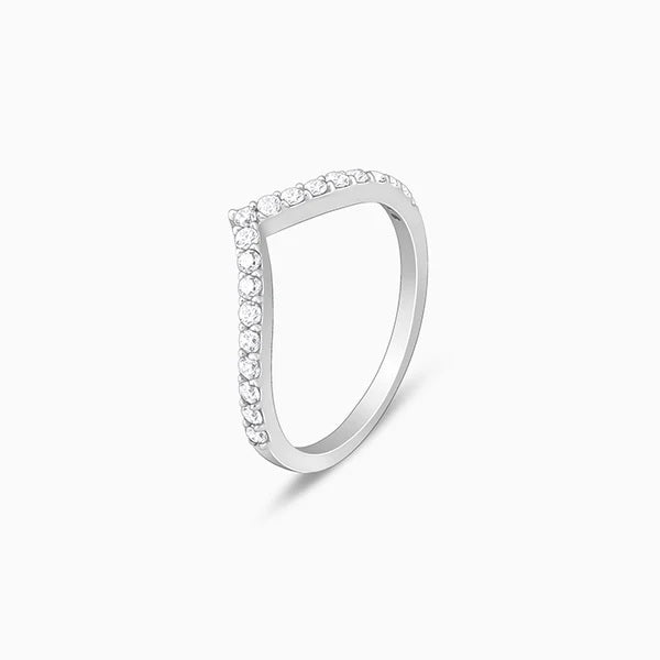Silver Solid Shine Vanki Ring