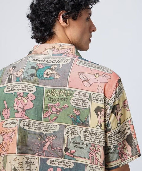 Pink Panther Comics Oversized Shirts