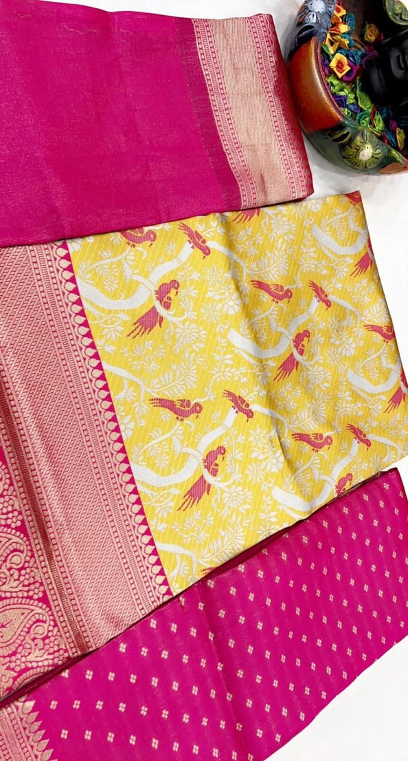 South Indian Style Party Lehenga Blouse Dupatta